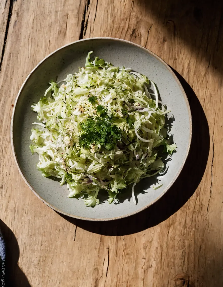 A crunchy lime-cilantro cabbage slaw